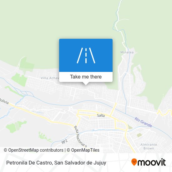 Mapa de Petronila De Castro