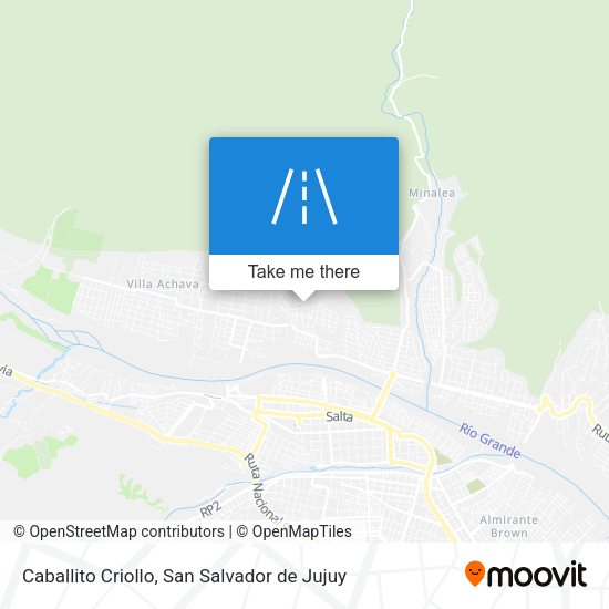 Caballito Criollo map