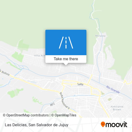 Las Delicias map
