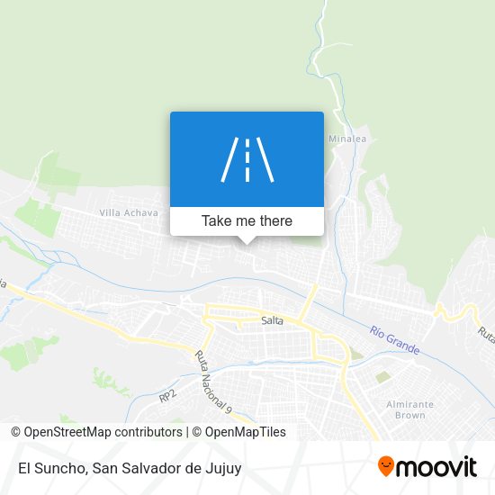 El Suncho map