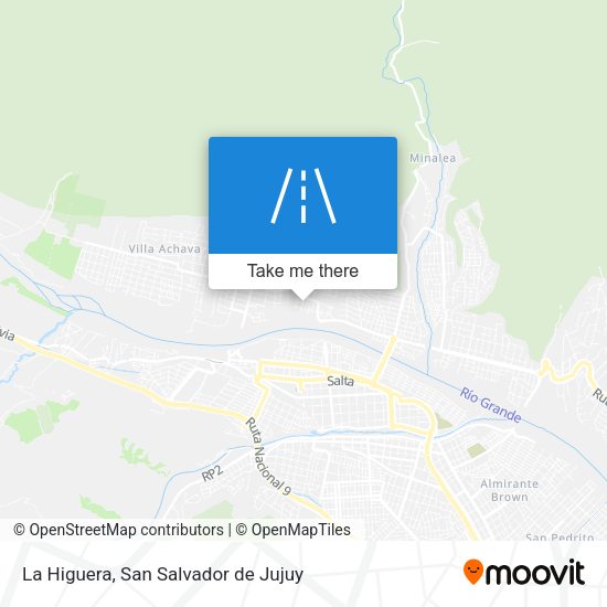 La Higuera map