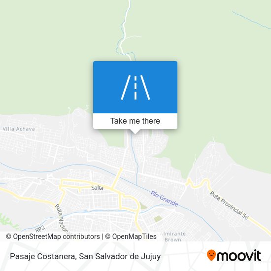 Mapa de Pasaje Costanera