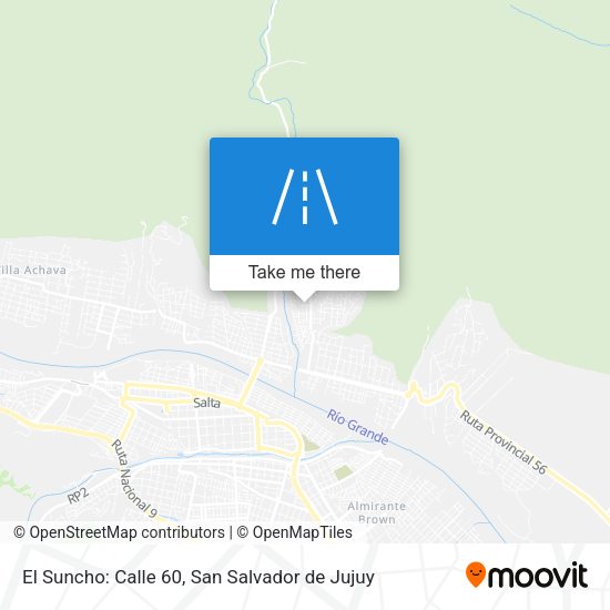 Mapa de El Suncho: Calle 60