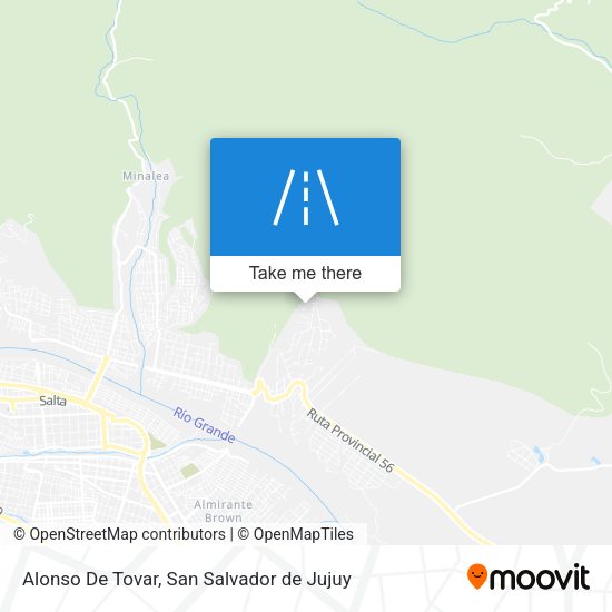 Mapa de Alonso De Tovar
