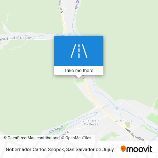 Mapa de Gobernador Carlos Snopek