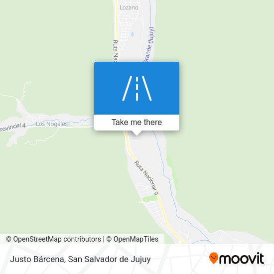 Mapa de Justo Bárcena