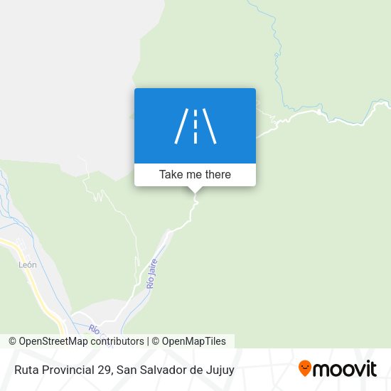 Mapa de Ruta Provincial 29