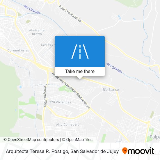 Mapa de Arquitecta Teresa R. Postigo