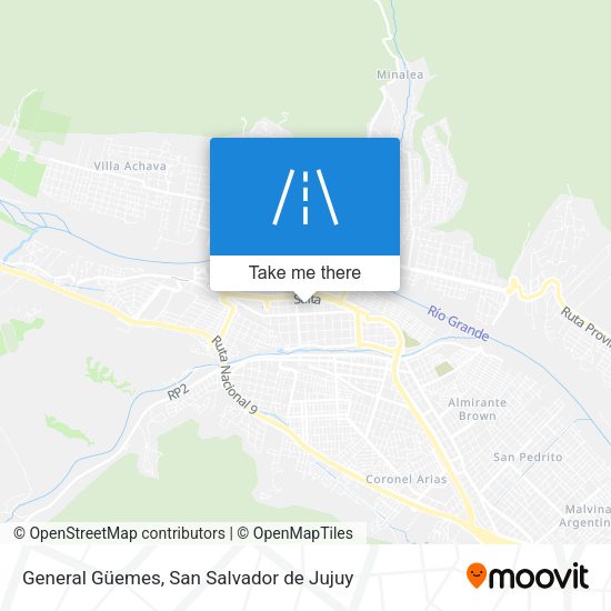 General Güemes map