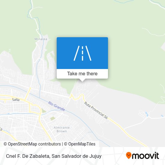 Cnel F. De Zabaleta map