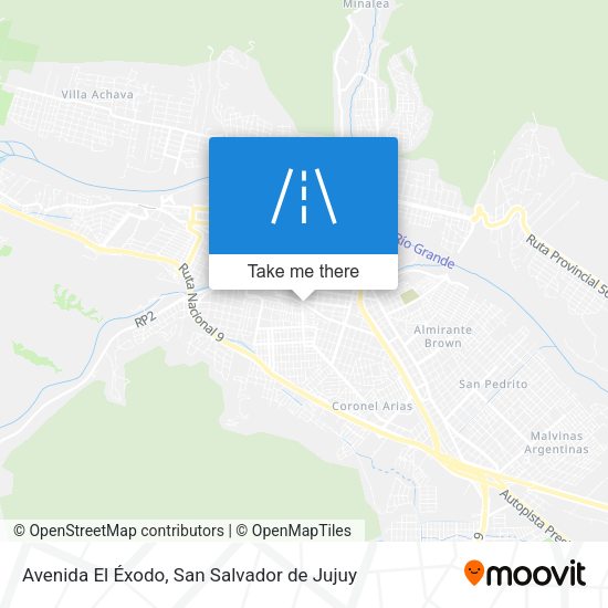 Avenida El Éxodo map