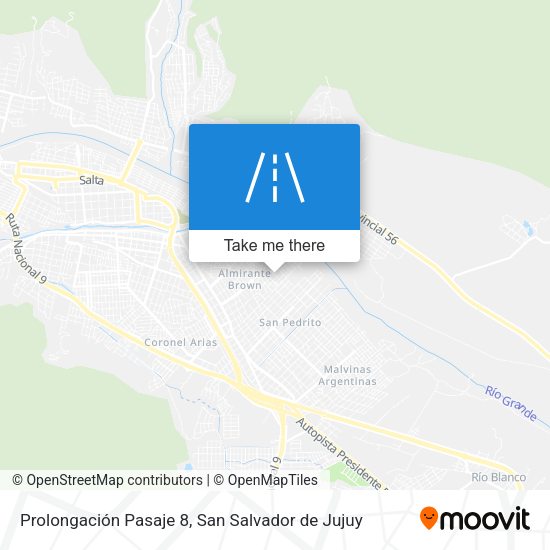 Prolongación Pasaje 8 map