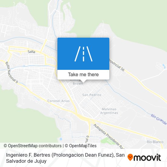 Ingeniero F. Bertres (Prolongacion Dean Funez) map