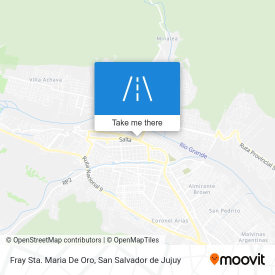 Fray Sta. Maria De Oro map