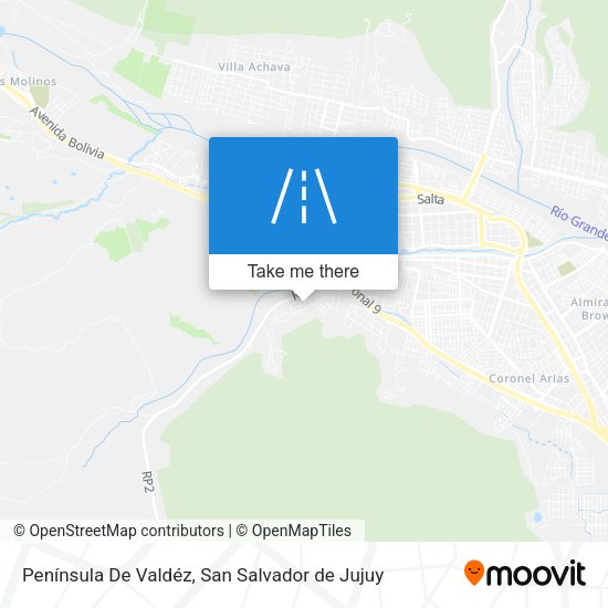 Mapa de Península De Valdéz