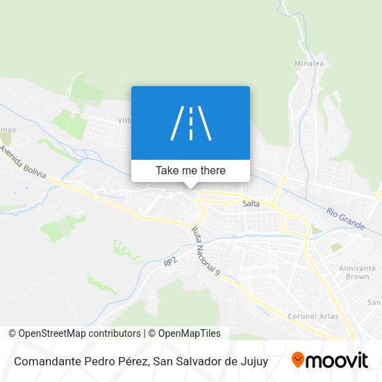 Mapa de Comandante Pedro Pérez