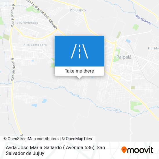 Avda José María Gallardo ( Avenida 536) map
