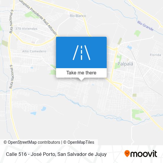 Calle 516 - José Porto map