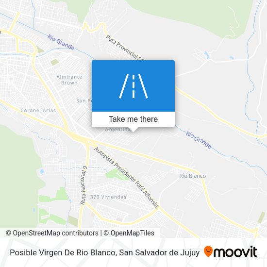 Mapa de Posible Virgen De Rio Blanco