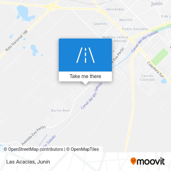 Mapa de Las Acacias