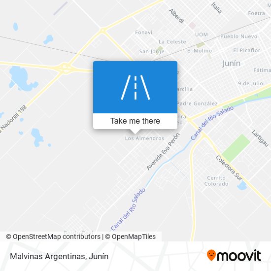 Malvinas Argentinas map