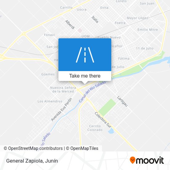 Mapa de General Zapiola