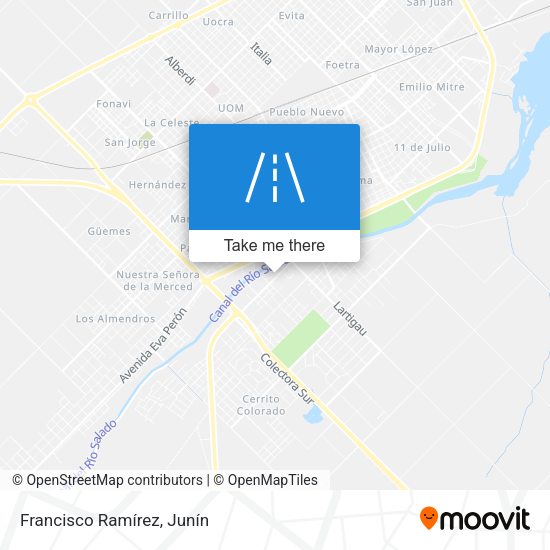 Francisco Ramírez map