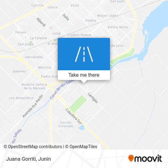 Mapa de Juana Gorriti