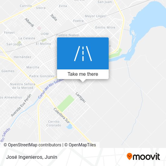 Mapa de José Ingenieros