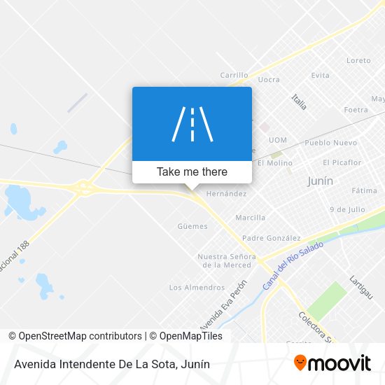 Avenida Intendente De La Sota map