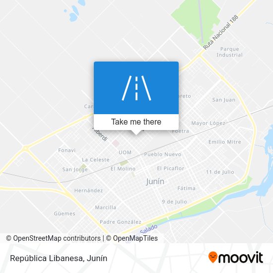 Mapa de República Libanesa