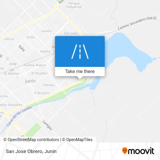 Mapa de San Jose Obrero