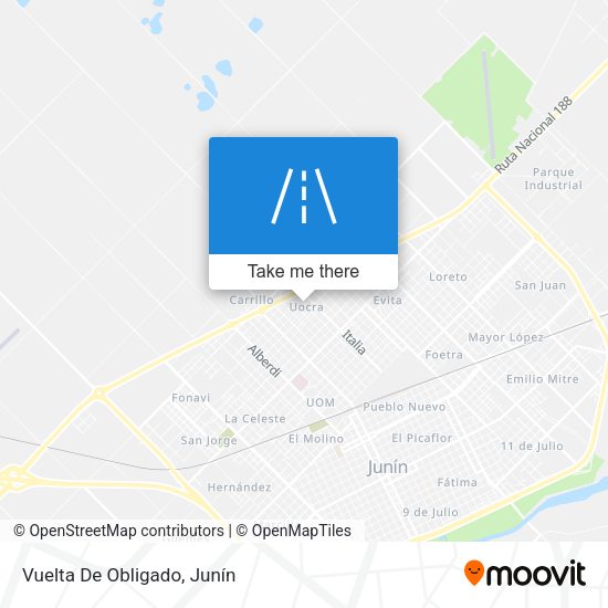 Mapa de Vuelta De Obligado