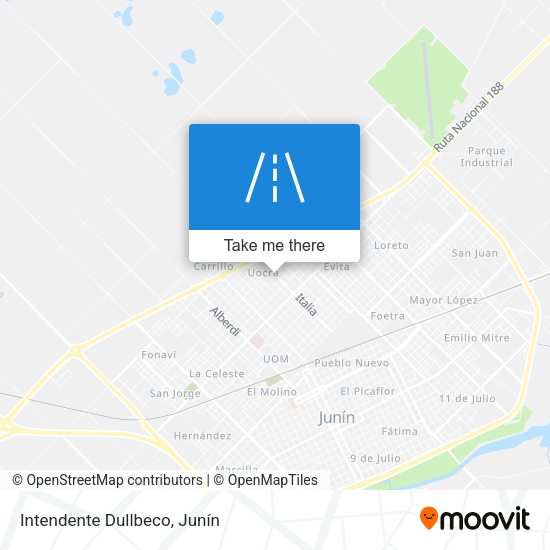 Intendente Dullbeco map