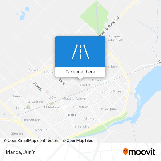 Mapa de Irlanda