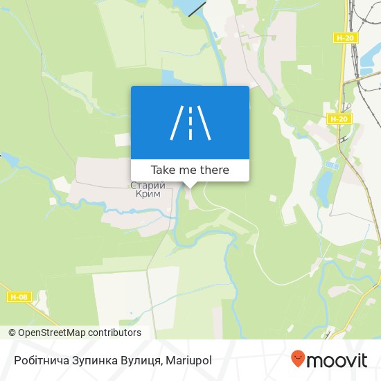 Робітнича Зупинка Вулиця map