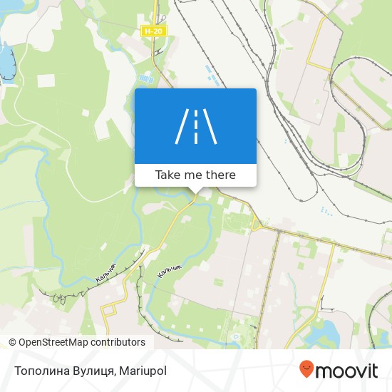 Тополина Вулиця map