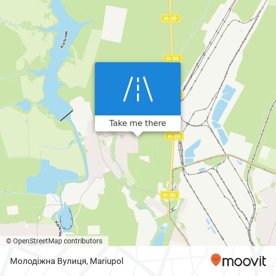 Молодіжна Вулиця map