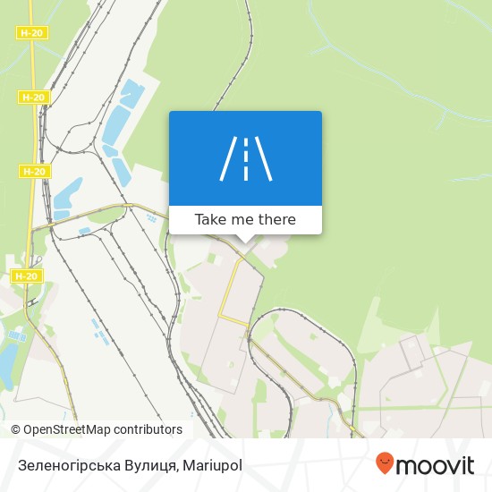 Зеленогірська Вулиця map