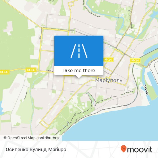 Осипенко Вулиця map