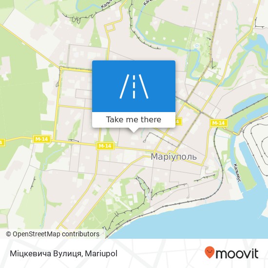 Міцкевича Вулиця map