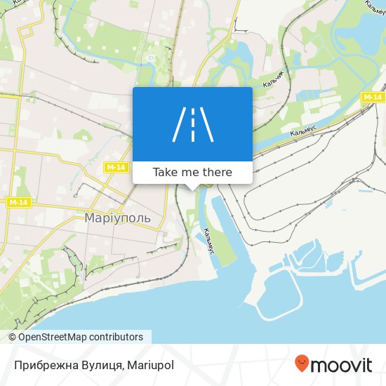 Прибрежна Вулиця map