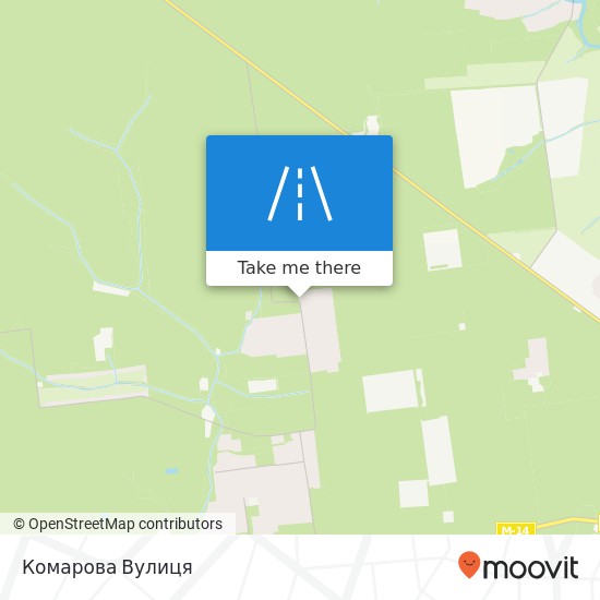 Комарова Вулиця map