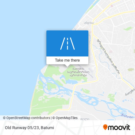 Old Runway 05/23 map