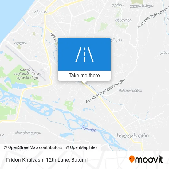 Fridon Khalvashi 12th Lane map