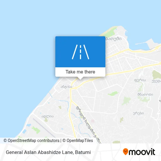 General Aslan Abashidze Lane map