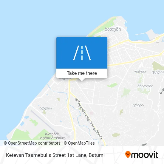 Ketevan Tsamebulis Street 1st Lane map