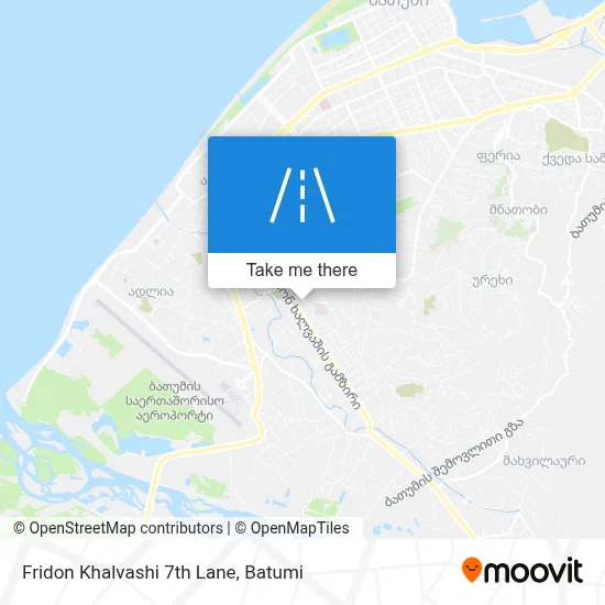 Fridon Khalvashi 7th Lane map