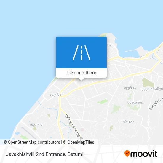 Javakhishvili 2nd Entrance map