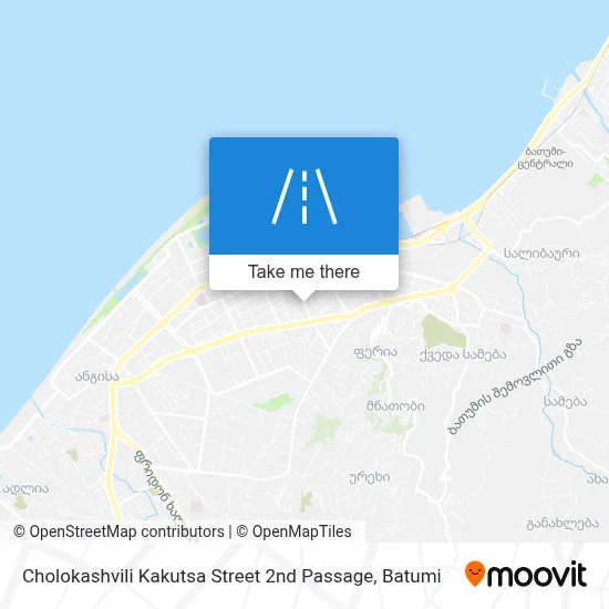 Cholokashvili Kakutsa Street 2nd Passage map